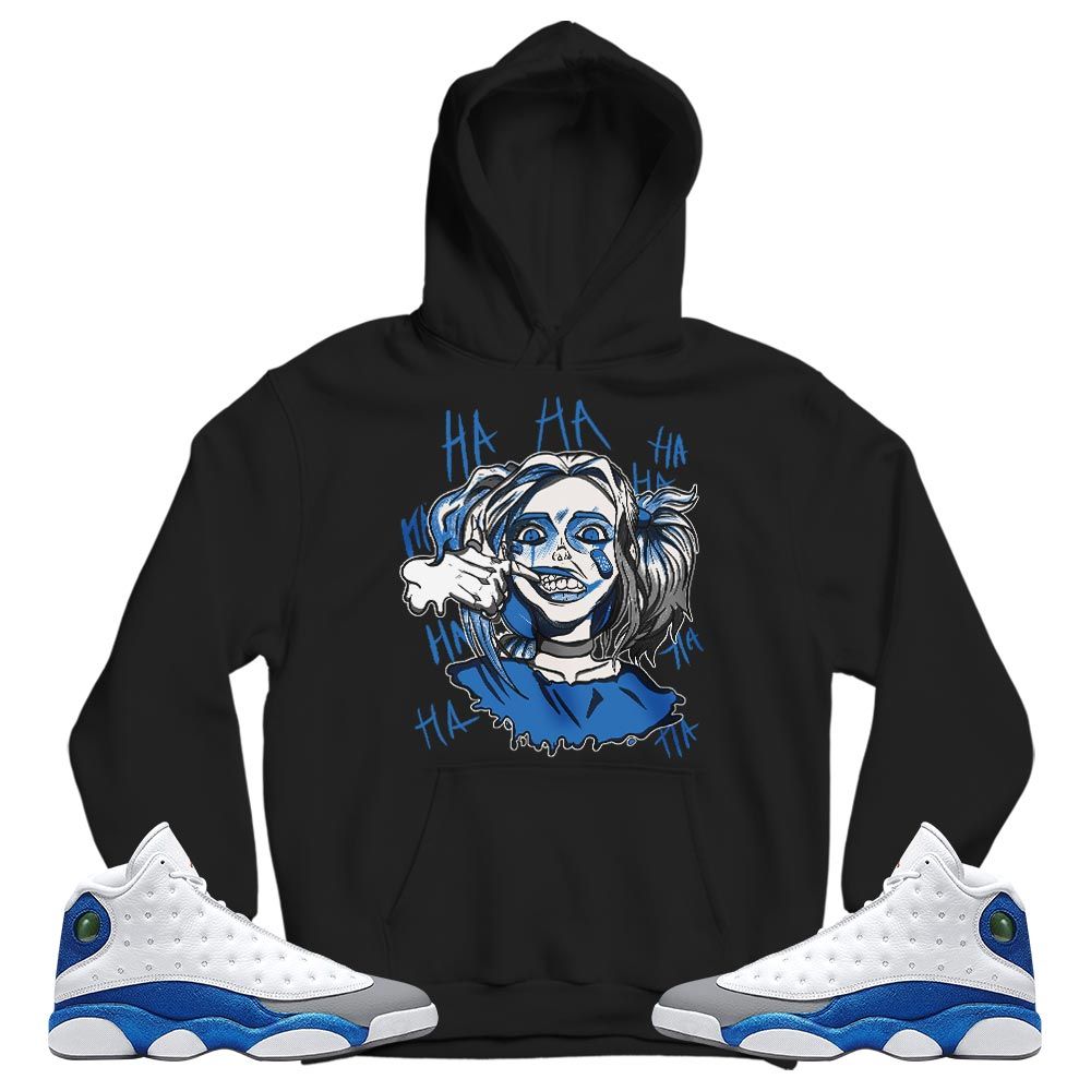 Harley Quinn Sneaker Shirt Match French Blue 13s, Jordan 13 French Blue MKO T-Shirt