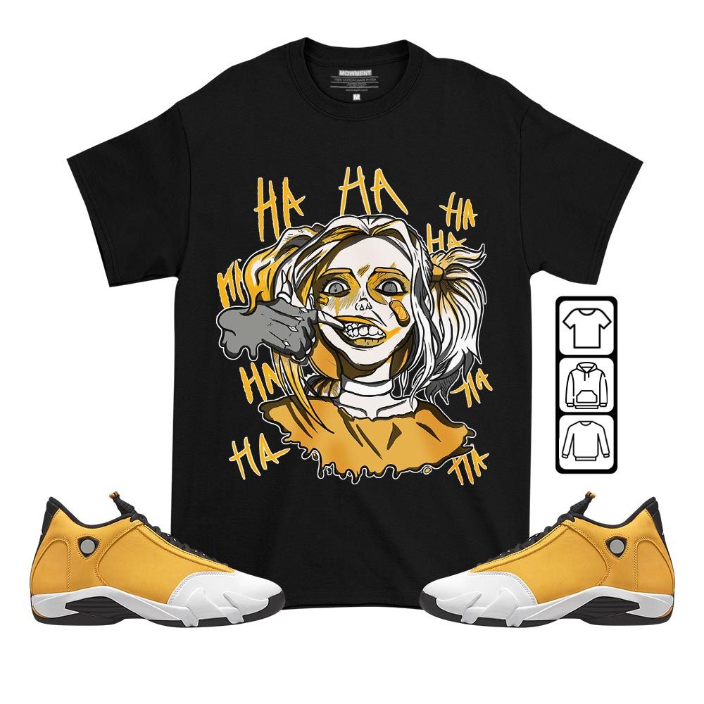 Harley Quinn Sneaker Shirt Match Light Ginger 14s, Jordan 14 Retro Light Ginger MKO T-Shirt Harley Quinn Sneaker Shirt Match Light Ginger 14s, Jordan 14 Retro Light Ginger MKO T-Shirt