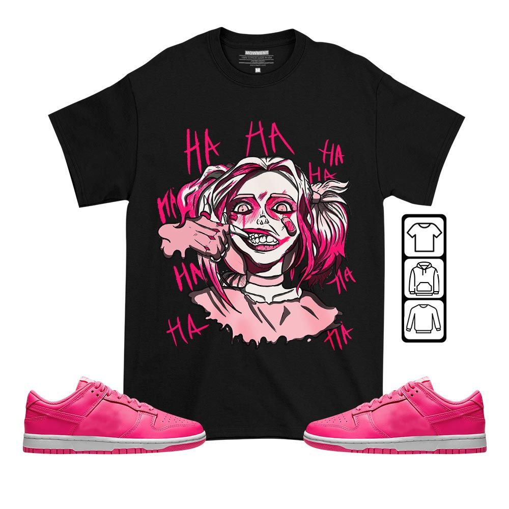 Harley Quinn Sneaker Shirt Match Low Triple Pink, Dunk Low Triple Pink MKO T-Shirt