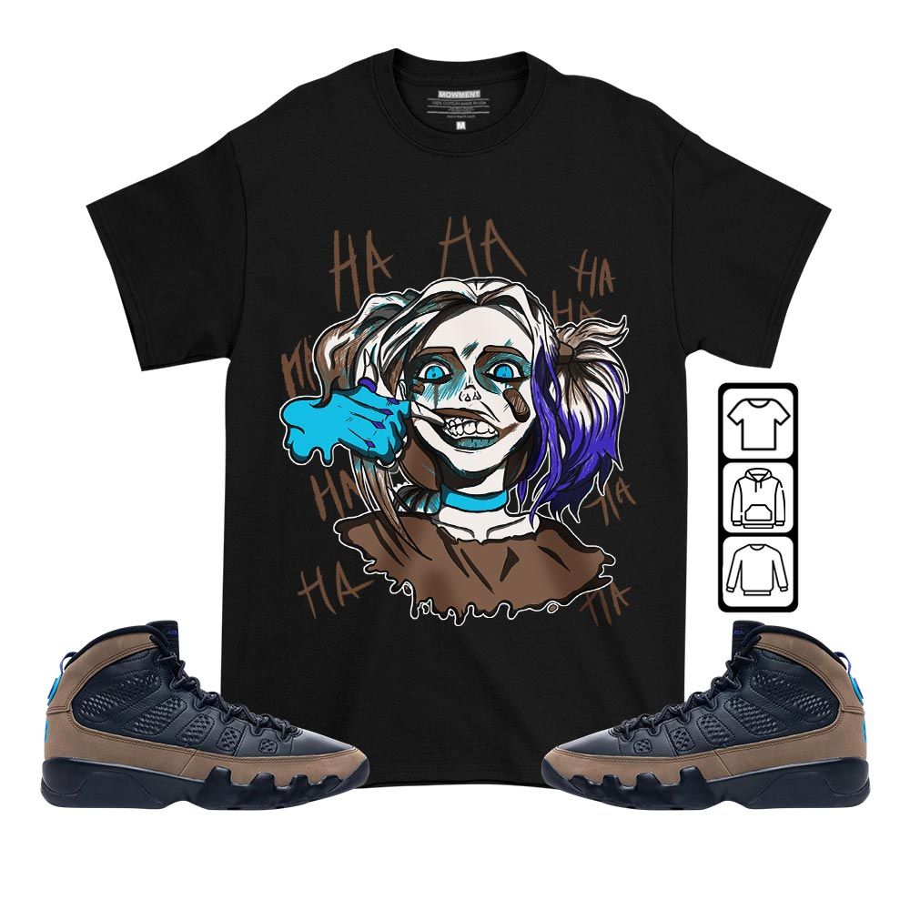 Harley Quinn Sneaker Shirt Match Olive Concord 9s, Jordan 9 Olive Concord MKO T-Shirt