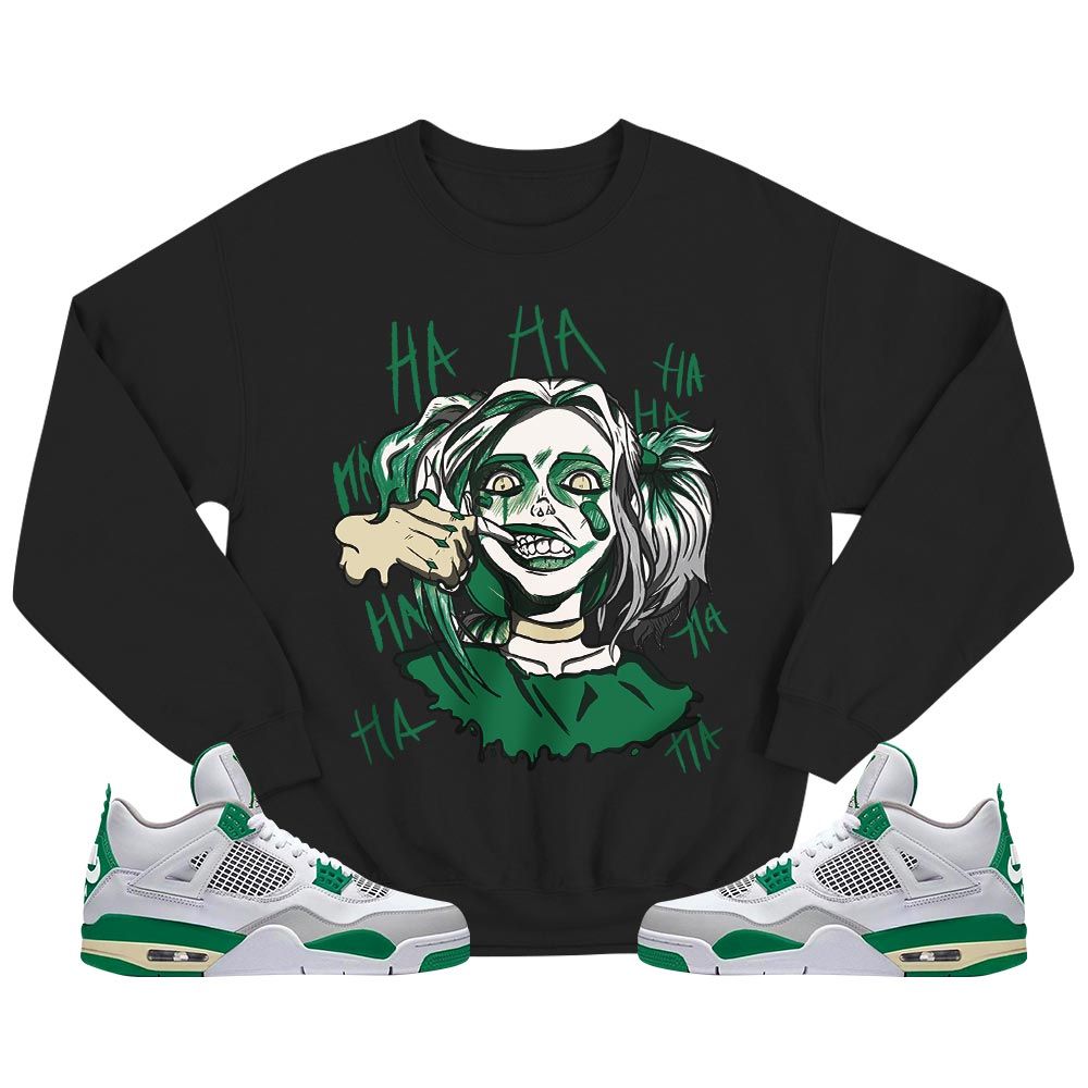 Harley Quinn Sneaker Shirt Match Retro Pine Green 4s, Jordan 4 Pine Green MKO T-Shirt Harley Quinn Sneaker Shirt Match Retro Pine Green 4s, Jordan 4 Pine Green MKO T-Shirt