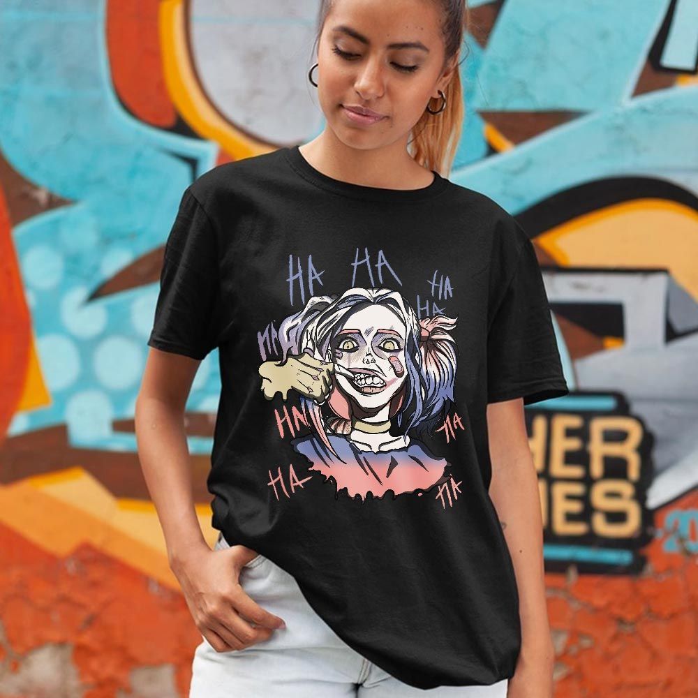 Harley Quinn Sneaker Shirt Match Retro Skyline 1s, Jordan 1 High OG Skyline MKO T-Shirt Harley Quinn Sneaker Shirt Match Retro Skyline 1s, Jordan 1 High OG Skyline MKO T-Shirt