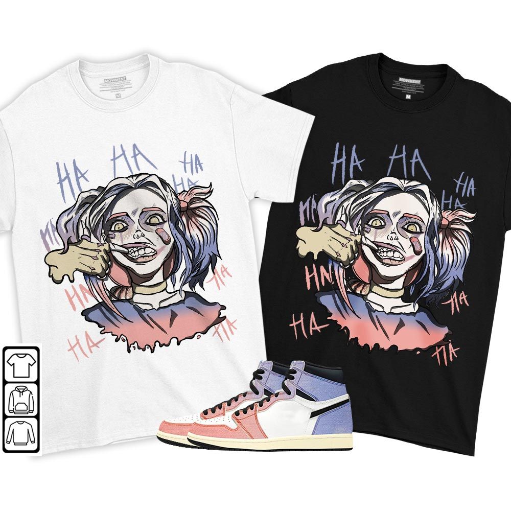 Harley Quinn Sneaker Shirt Match Retro Skyline 1s, Jordan 1 High OG Skyline MKO T-Shirt Harley Quinn Sneaker Shirt Match Retro Skyline 1s, Jordan 1 High OG Skyline MKO T-Shirt