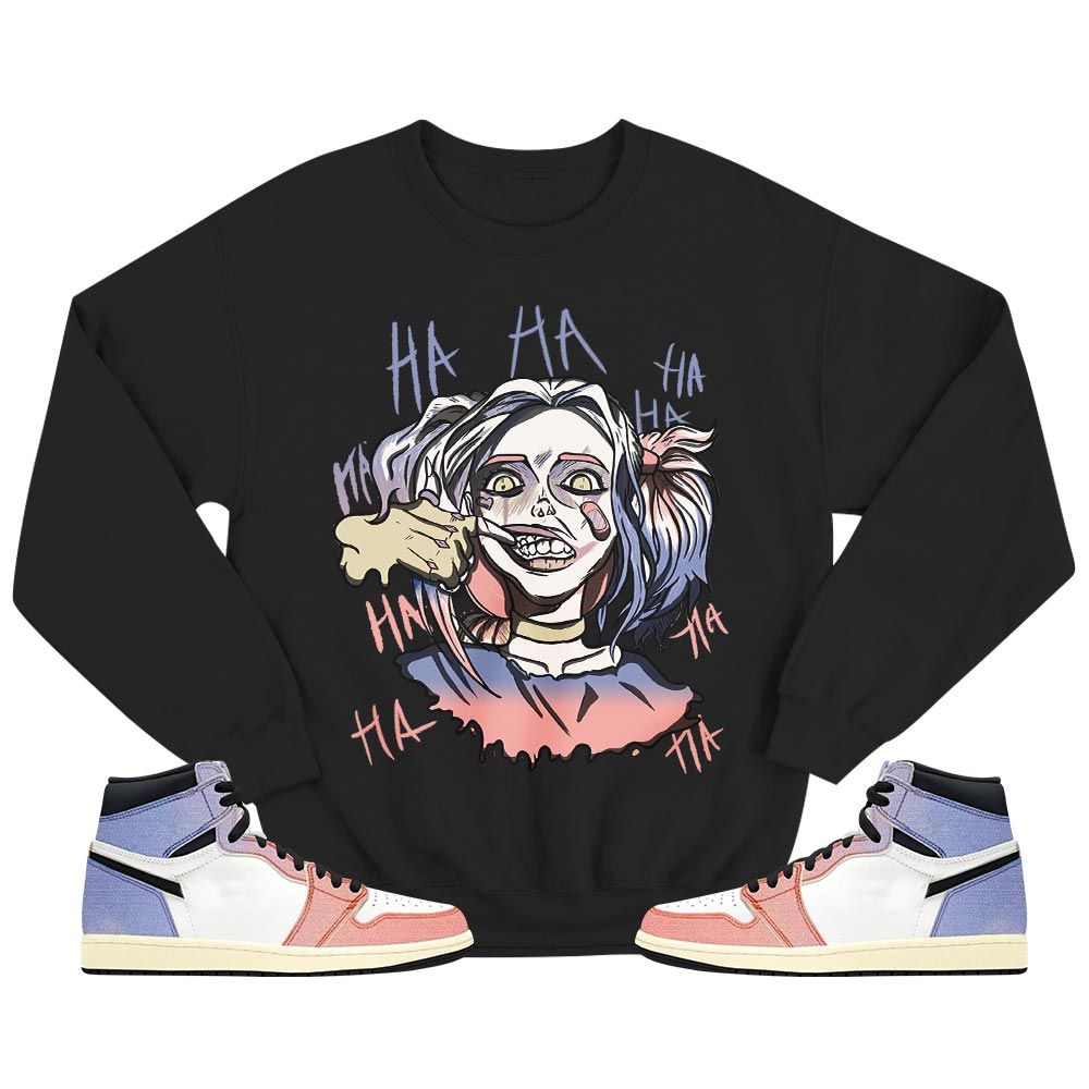 Harley Quinn Sneaker Shirt Match Retro Skyline 1s, Jordan 1 High OG Skyline MKO T-Shirt Harley Quinn Sneaker Shirt Match Retro Skyline 1s, Jordan 1 High OG Skyline MKO T-Shirt