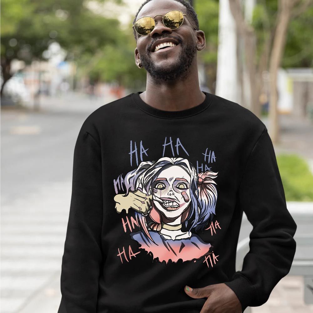 Harley Quinn Sneaker Shirt Match Retro Skyline 1s, Jordan 1 High OG Skyline MKO T-Shirt Harley Quinn Sneaker Shirt Match Retro Skyline 1s, Jordan 1 High OG Skyline MKO T-Shirt