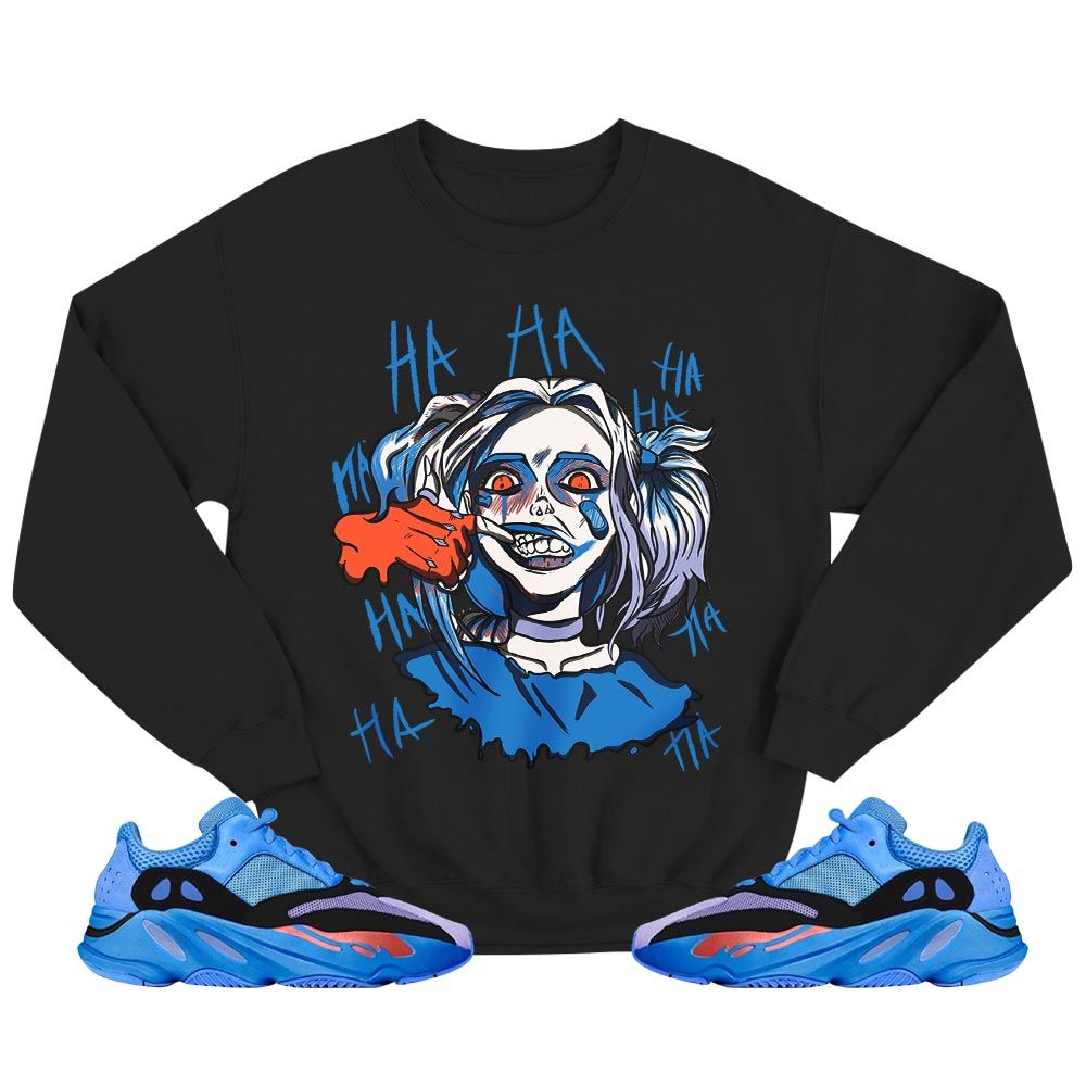 Harley Quinn Sneaker Shirt Match V1 Hi-Res Blue 700s, Yeezy 700 V1 Hi-Res Blue MKO T-Shirt Harley Quinn Sneaker Shirt Match V1 Hi-Res Blue 700s, Yeezy 700 V1 Hi-Res Blue MKO T-Shirt