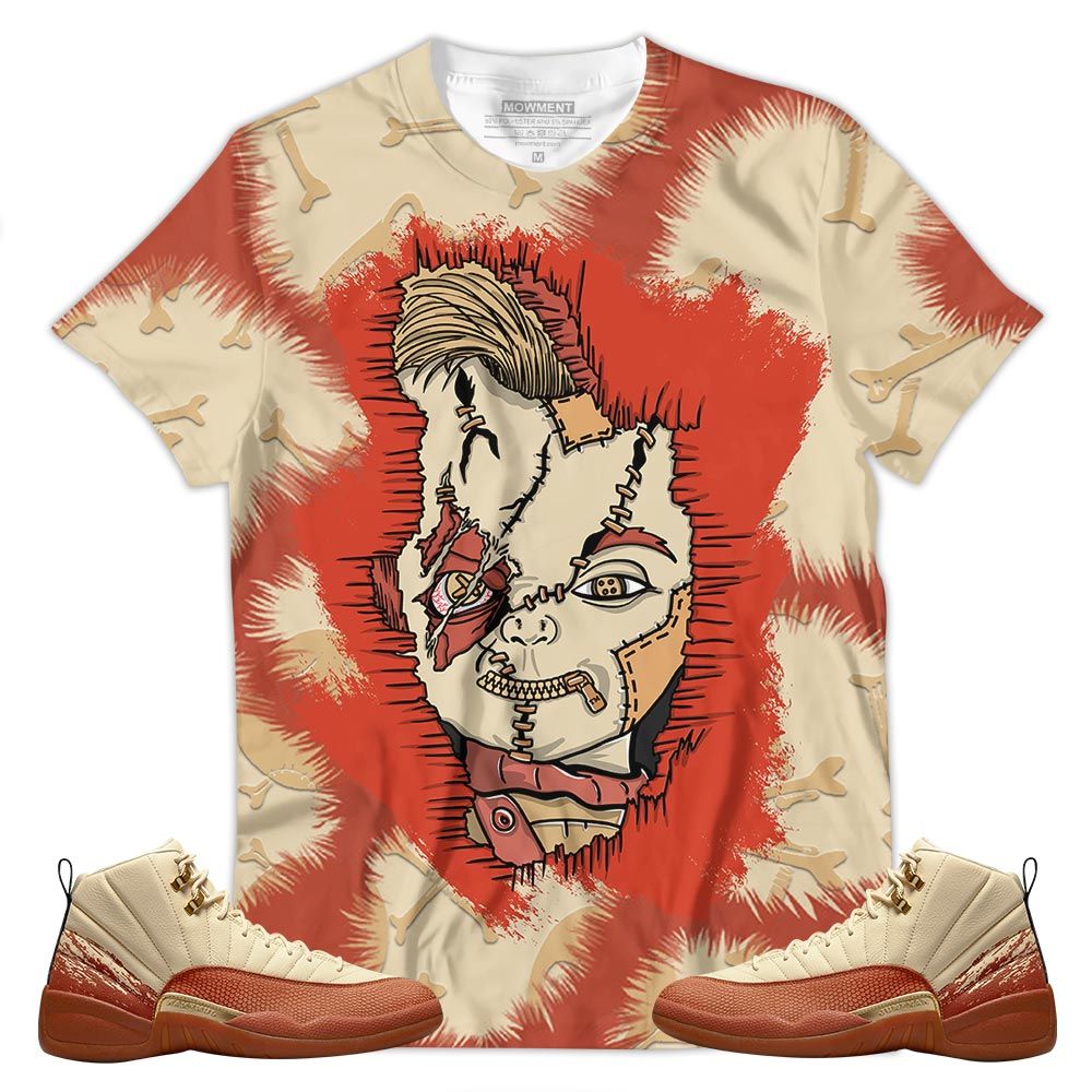 Head Of A Misunderstood Chucky Cartoon 90S Sneaker Shirt Match Eastside Golf 12S, Jordan 12 Retro Eastside Golf Hoodie Sweatshirt Tee All Over Print MKO Shirt