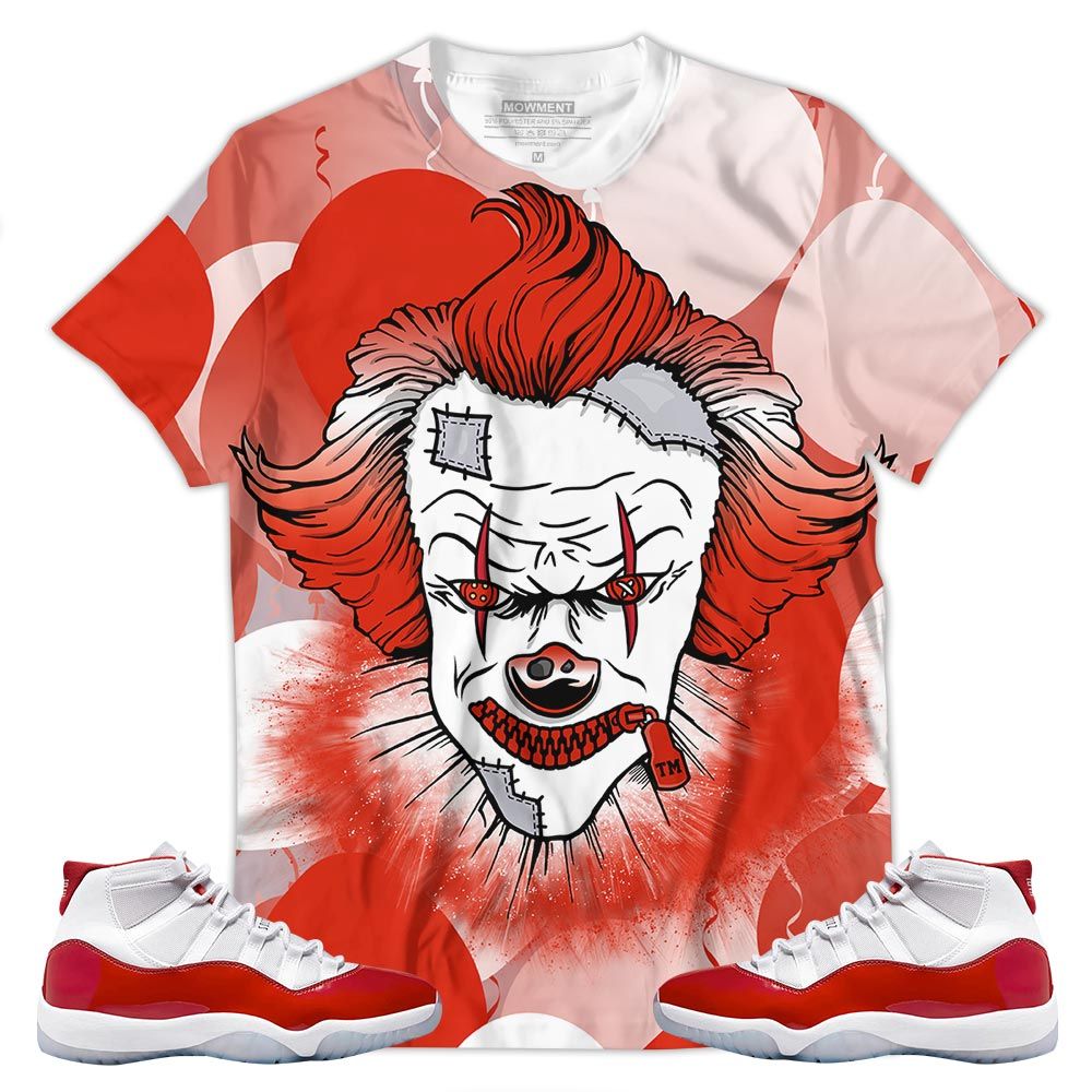 Head Of A Misunderstood Clown Sneaker Shirt Match Cherry 11S, Jordan 11 Retro Cherry Hoodie Sweatshirt Tee All Over Print MKO Shirt