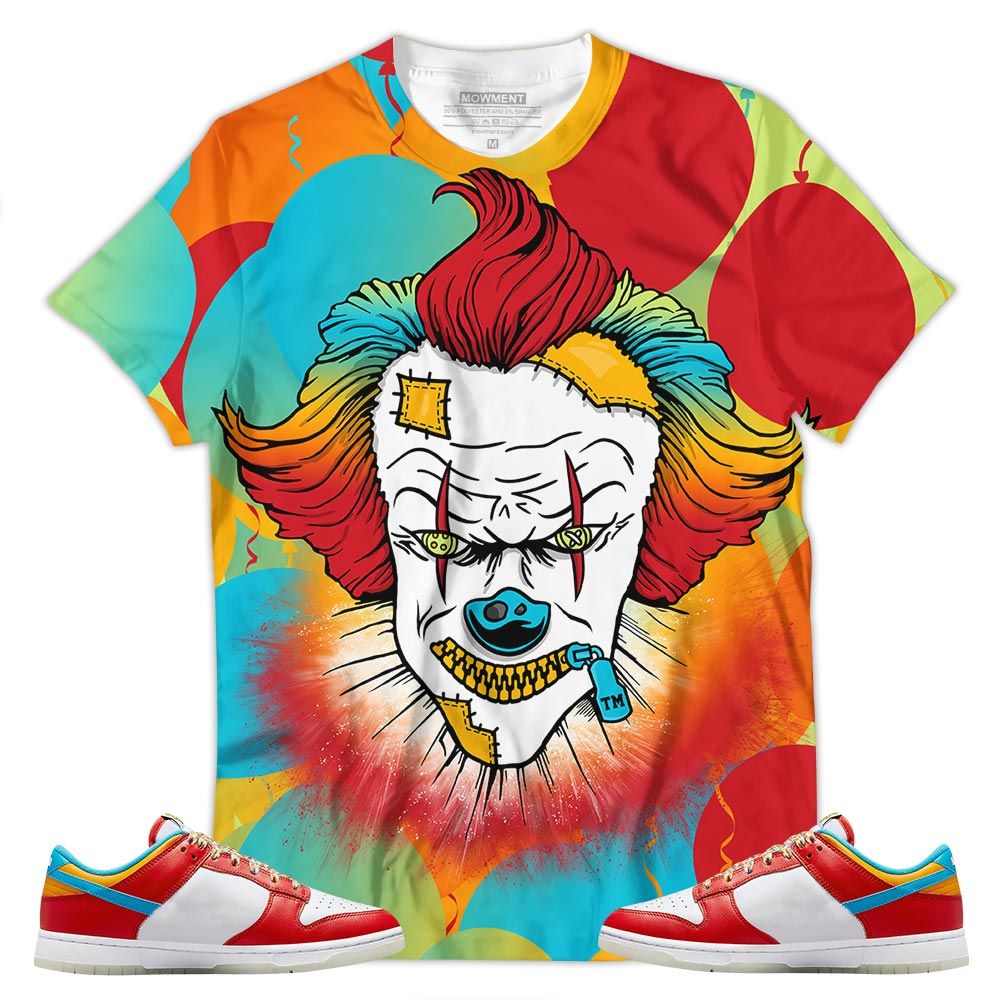 Head Of A Misunderstood Clown Sneaker Shirt Match Fruity Pebbles Shoes, Dunk Low Fruity Pebbles Hoodie Sweatshirt Tee All Over Print MKO Shirt Head Of A Misunderstood Clown Sneaker Shirt Match Fruity Pebbles Shoes, Dunk Low Fruity Pebbles Hoodie Sweatshirt Tee All Over Print MKO Shirt