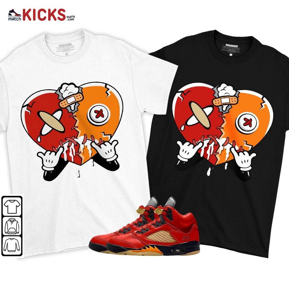 Heart Crying Lover Sneaker Shirt Match 5 Dunk On Mars, Jordan 5 Mars For Her MKO T-Shirt Heart Crying Lover Sneaker Shirt Match 5 Dunk On Mars, Jordan 5 Mars For Her MKO T-Shirt