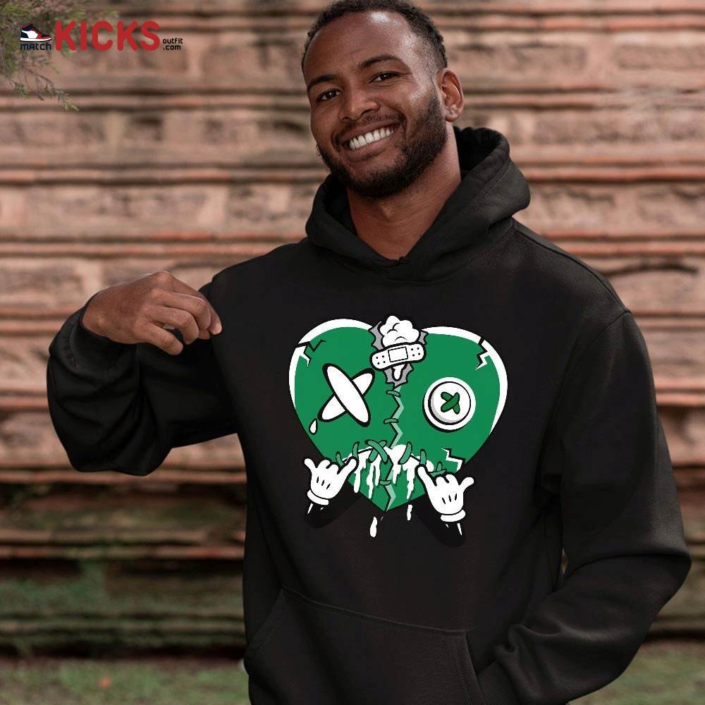 Heart Crying Lover Sneaker Shirt Match Lucky Green 2s, Jordan 2 Lucky Green MKO Sweatshirt Heart Crying Lover Sneaker Shirt Match Lucky Green 2s, Jordan 2 Lucky Green MKO Sweatshirt