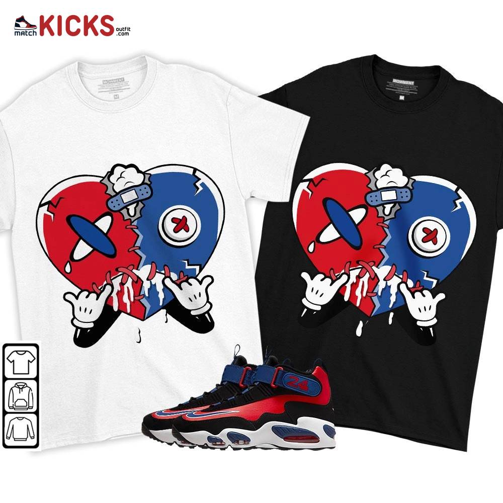 Heart Crying Lover Sneaker Shirt Match Max 1 Navy Red Black, Air Griffey Max 1 Black Red Navy Blue MKO T-Shirt Heart Crying Lover Sneaker Shirt Match Max 1 Navy Red Black, Air Griffey Max 1 Black Red Navy Blue MKO T-Shirt