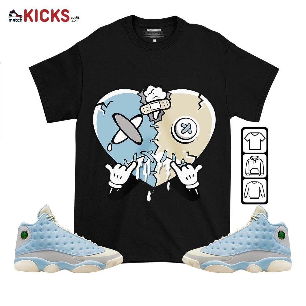 Heart Crying Lover Sneaker Shirt Match SoleFly 13s, Jordan 13 Retro SoleFly MKO T-Shirt