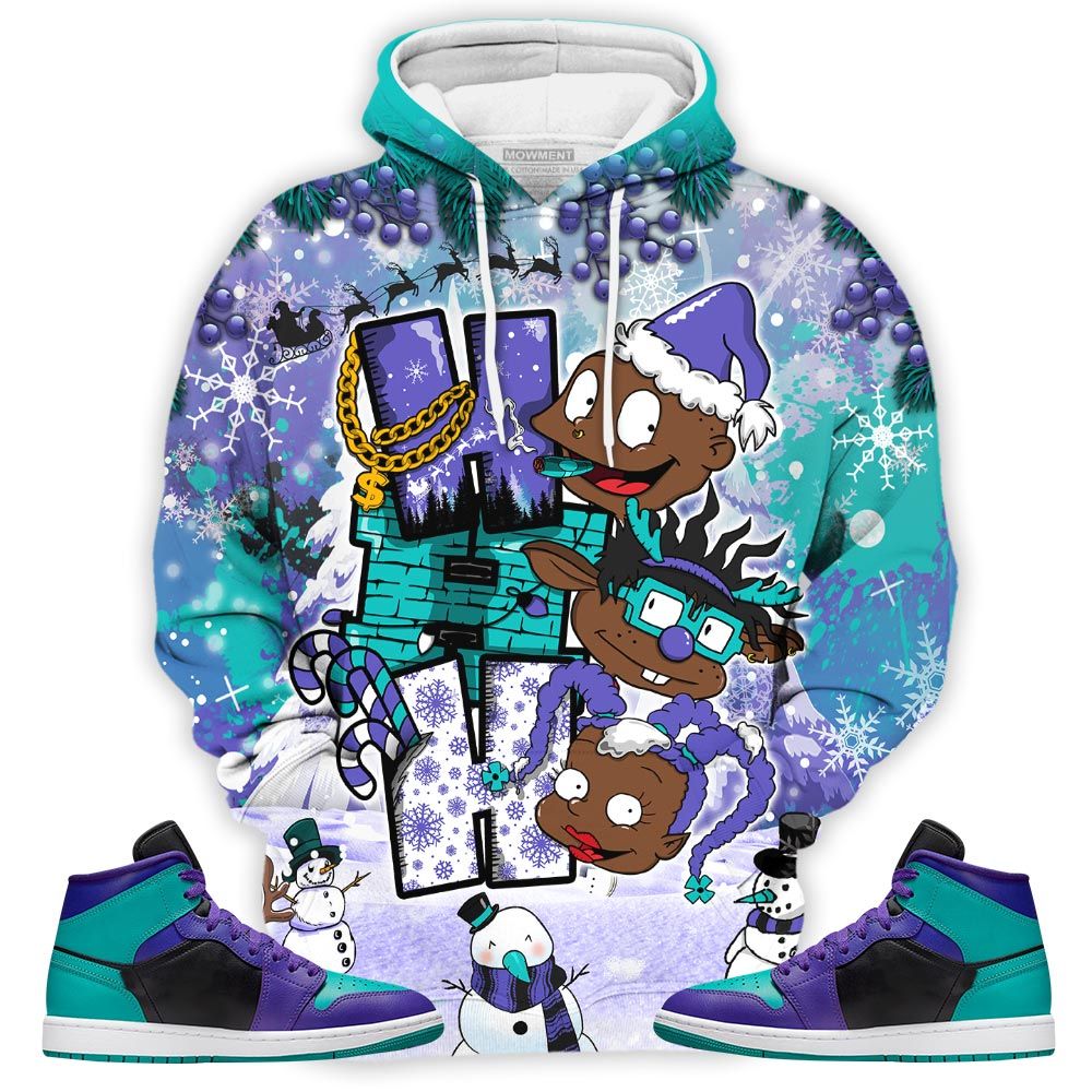 Hohoho Rugrats Christmas Sneaker Shirt Match Black Grape 1S, Jordan 1 Mid Black Grape Hoodie Sweatshirt Tee All Over Print MKO Shirt Hohoho Rugrats Christmas Sneaker Shirt Match Black Grape 1S, Jordan 1 Mid Black Grape Hoodie Sweatshirt Tee All Over Print MKO Shirt