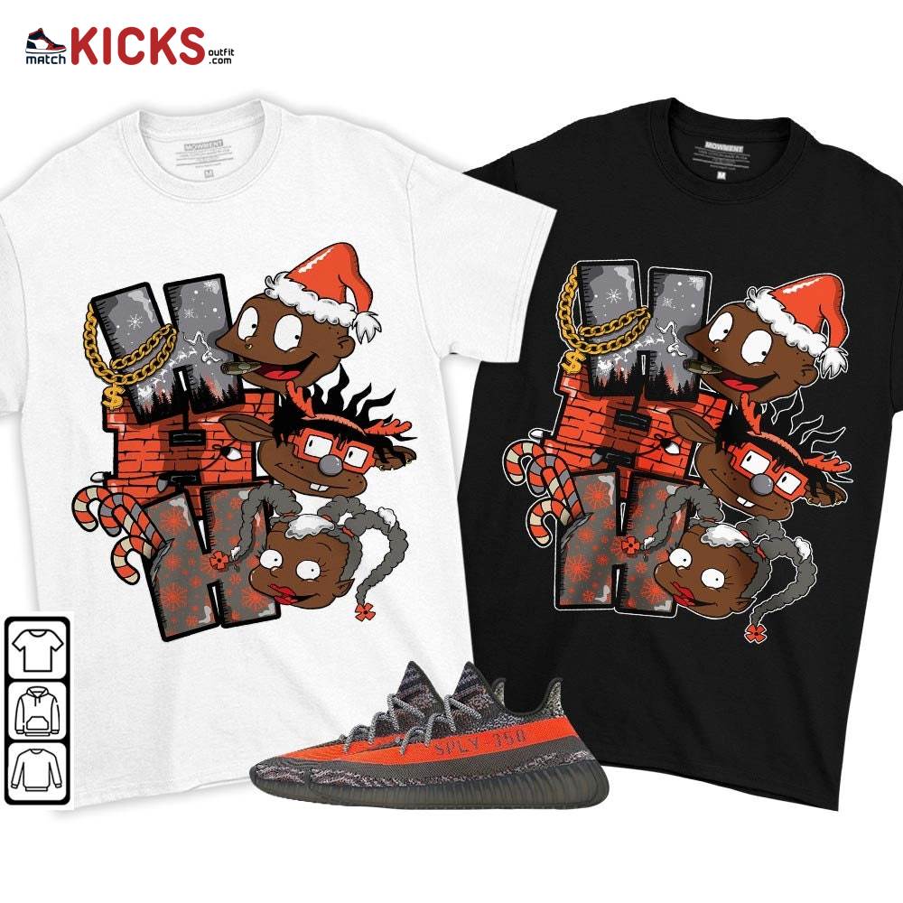 HoHoHo Rugrats Christmas Sneaker Shirt Match Boots 350 V2 Dark Beluga, Yeezy 350 V2 Carbon Beluga MKO T-Shirt HoHoHo Rugrats Christmas Sneaker Shirt Match Boots 350 V2 Dark Beluga, Yeezy 350 V2 Carbon Beluga MKO T-Shirt