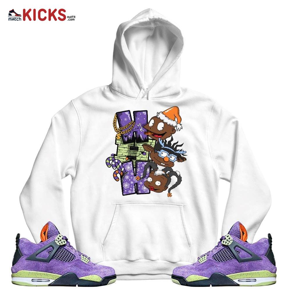 HoHoHo Rugrats Christmas Sneaker Shirt Match Canyon Purple 4s, Jordan 4 Canyon Purple MKO T-Shirt HoHoHo Rugrats Christmas Sneaker Shirt Match Canyon Purple 4s, Jordan 4 Canyon Purple MKO T-Shirt