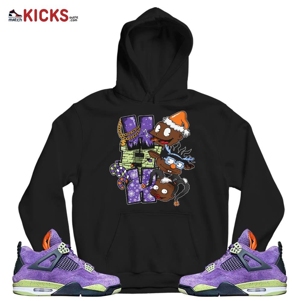 HoHoHo Rugrats Christmas Sneaker Shirt Match Canyon Purple 4s, Jordan 4 Canyon Purple MKO T-Shirt HoHoHo Rugrats Christmas Sneaker Shirt Match Canyon Purple 4s, Jordan 4 Canyon Purple MKO T-Shirt