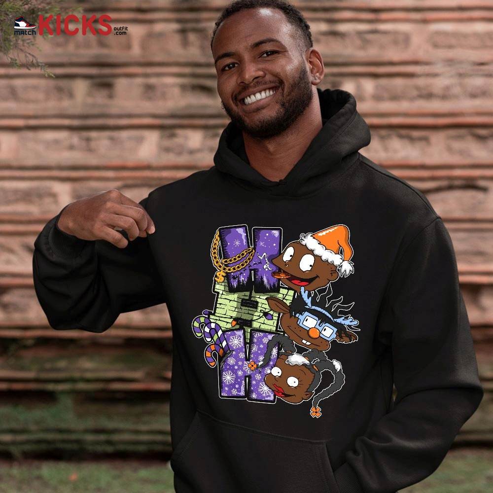 HoHoHo Rugrats Christmas Sneaker Shirt Match Canyon Purple 4s, Jordan 4 Canyon Purple MKO T-Shirt HoHoHo Rugrats Christmas Sneaker Shirt Match Canyon Purple 4s, Jordan 4 Canyon Purple MKO T-Shirt