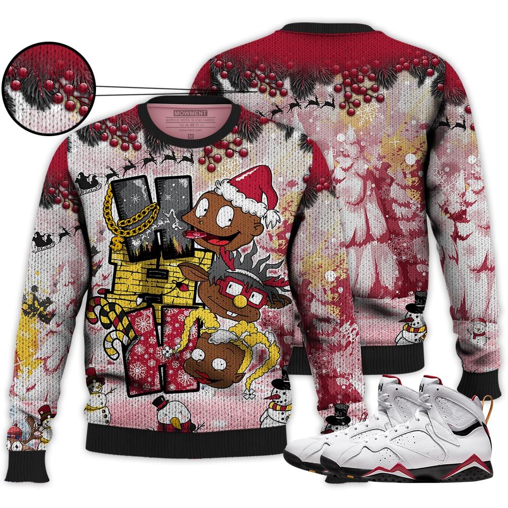 Hohoho Rugrats Christmas Sneaker Shirt Match Cardinal 7S, Jordan 7 Retro Cardinal Hoodie Sweatshirt Tee All Over Print MKO Shirt Hohoho Rugrats Christmas Sneaker Shirt Match Cardinal 7S, Jordan 7 Retro Cardinal Hoodie Sweatshirt Tee All Over Print MKO Shirt