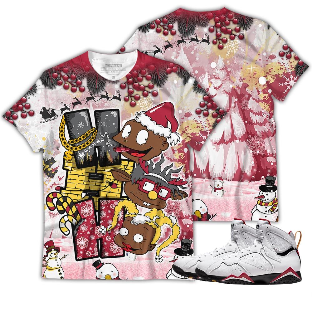 Hohoho Rugrats Christmas Sneaker Shirt Match Cardinal 7S, Jordan 7 Retro Cardinal Hoodie Sweatshirt Tee All Over Print MKO Shirt Hohoho Rugrats Christmas Sneaker Shirt Match Cardinal 7S, Jordan 7 Retro Cardinal Hoodie Sweatshirt Tee All Over Print MKO Shirt