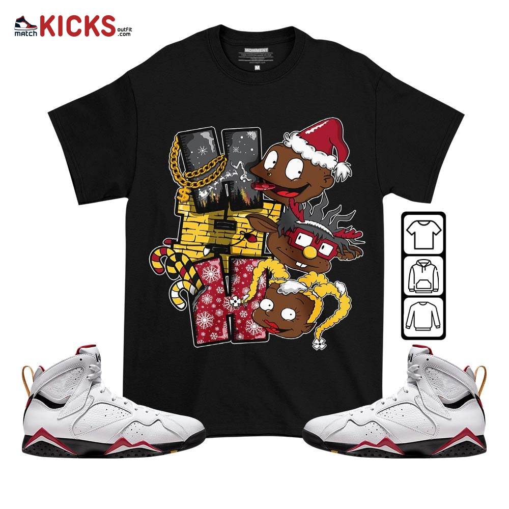 HoHoHo Rugrats Christmas Sneaker Shirt Match Cardinal 7s, Jordan 7 Retro Cardinal MKO T-Shirt HoHoHo Rugrats Christmas Sneaker Shirt Match Cardinal 7s, Jordan 7 Retro Cardinal MKO T-Shirt
