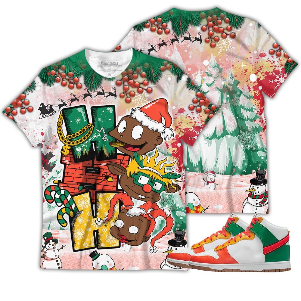 Hohoho Rugrats Christmas Sneaker Shirt Match Chenille Swoosh, Dunk High Chenille Swoosh Hoodie Sweatshirt Tee All Over Print MKO Shirt Hohoho Rugrats Christmas Sneaker Shirt Match Chenille Swoosh, Dunk High Chenille Swoosh Hoodie Sweatshirt Tee All Over Print MKO Shirt