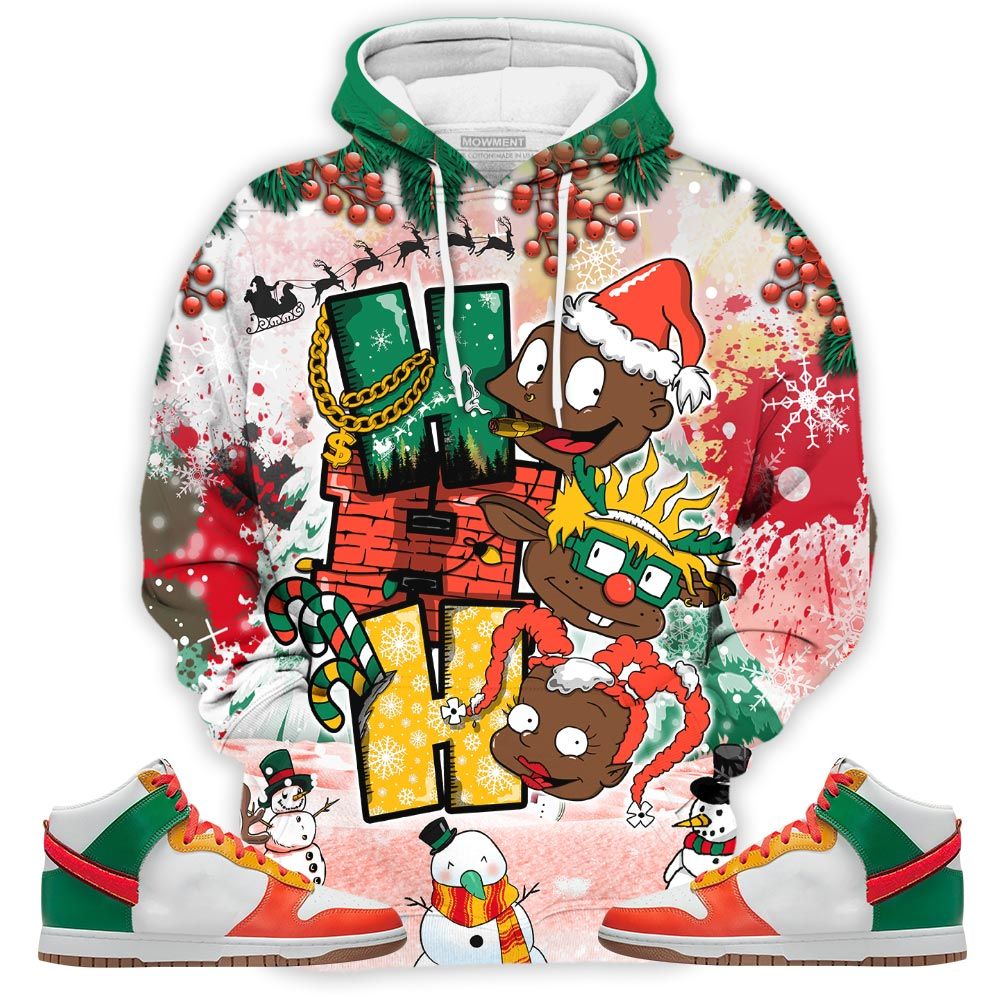 Hohoho Rugrats Christmas Sneaker Shirt Match Chenille Swoosh, Dunk High Chenille Swoosh Hoodie Sweatshirt Tee All Over Print MKO Shirt Hohoho Rugrats Christmas Sneaker Shirt Match Chenille Swoosh, Dunk High Chenille Swoosh Hoodie Sweatshirt Tee All Over Print MKO Shirt
