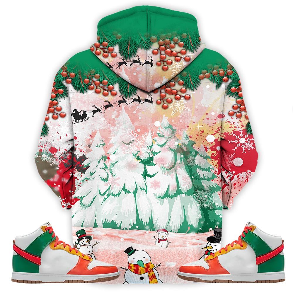 Hohoho Rugrats Christmas Sneaker Shirt Match Chenille Swoosh, Dunk High Chenille Swoosh Hoodie Sweatshirt Tee All Over Print MKO Shirt