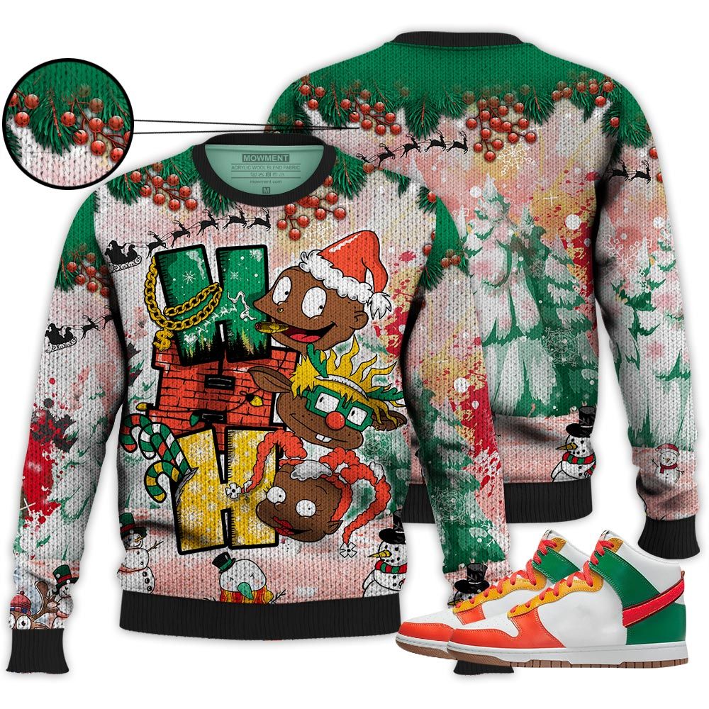 Hohoho Rugrats Christmas Sneaker Shirt Match Chenille Swoosh, Dunk High Chenille Swoosh Hoodie Sweatshirt Tee All Over Print MKO Shirt Hohoho Rugrats Christmas Sneaker Shirt Match Chenille Swoosh, Dunk High Chenille Swoosh Hoodie Sweatshirt Tee All Over Print MKO Shirt