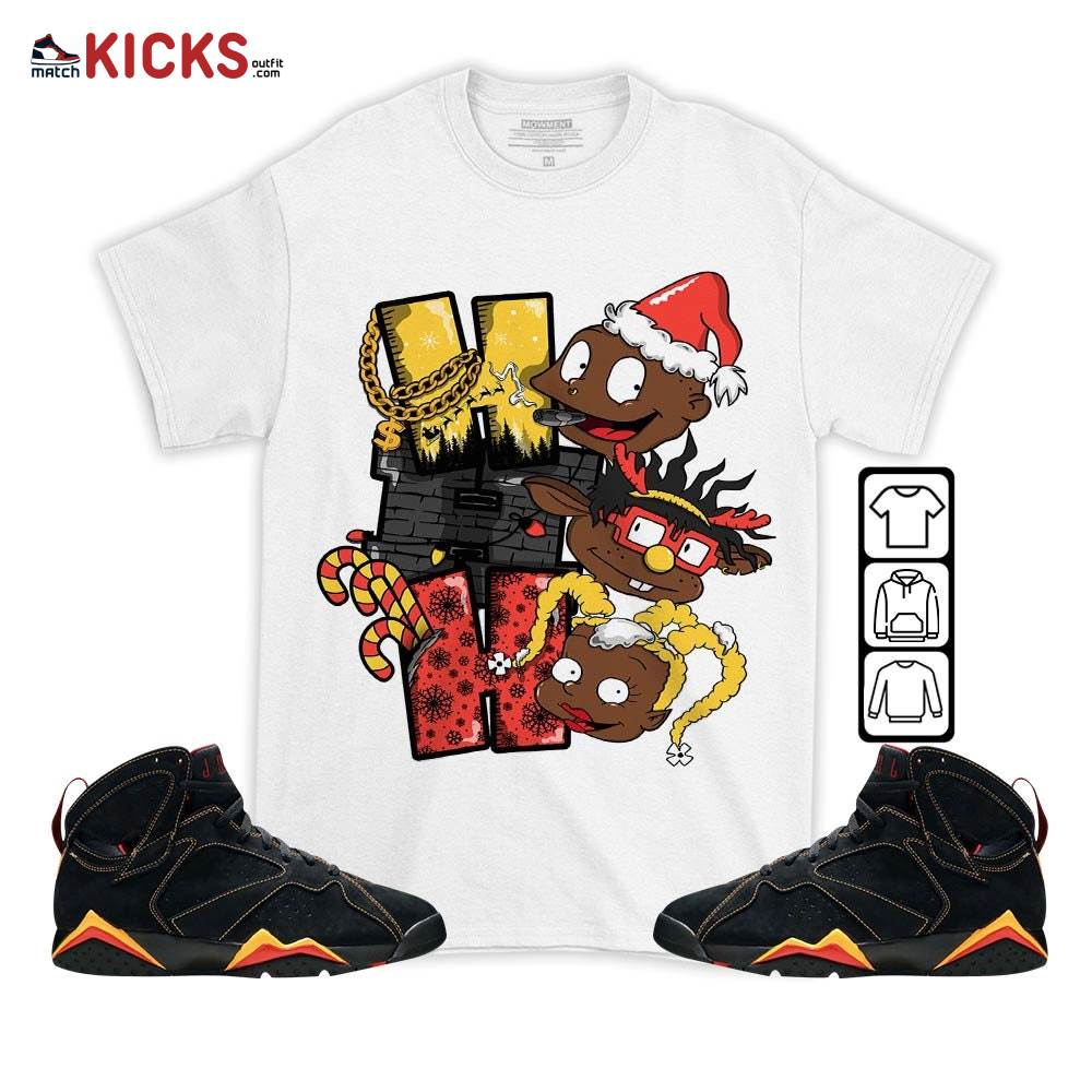 HoHoHo Rugrats Christmas Sneaker Shirt Match Citrus 7s, Jordan 7 Retro Citrus MKO T-Shirt HoHoHo Rugrats Christmas Sneaker Shirt Match Citrus 7s, Jordan 7 Retro Citrus MKO T-Shirt