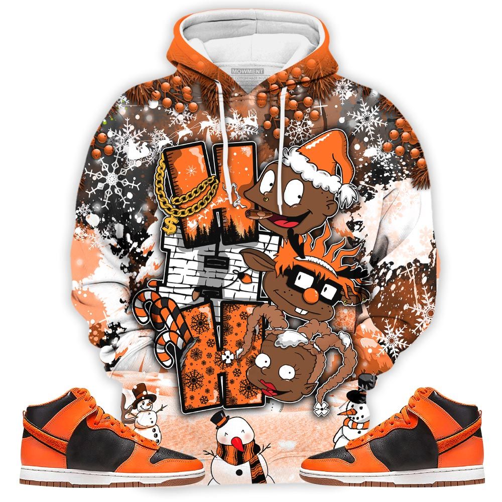 Hohoho Rugrats Christmas Sneaker Shirt Match Dunk Black Orange, Dunk High Gs Safety Orange Hoodie Sweatshirt Tee All Over Print MKO Shirt Hohoho Rugrats Christmas Sneaker Shirt Match Dunk Black Orange, Dunk High Gs Safety Orange Hoodie Sweatshirt Tee All Over Print MKO Shirt