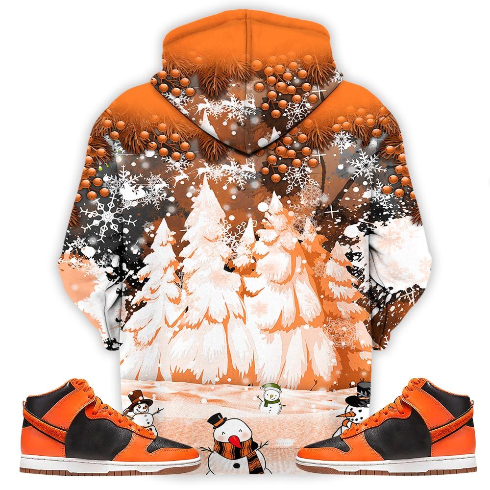 Hohoho Rugrats Christmas Sneaker Shirt Match Dunk Black Orange, Dunk High Gs Safety Orange Hoodie Sweatshirt Tee All Over Print MKO Shirt