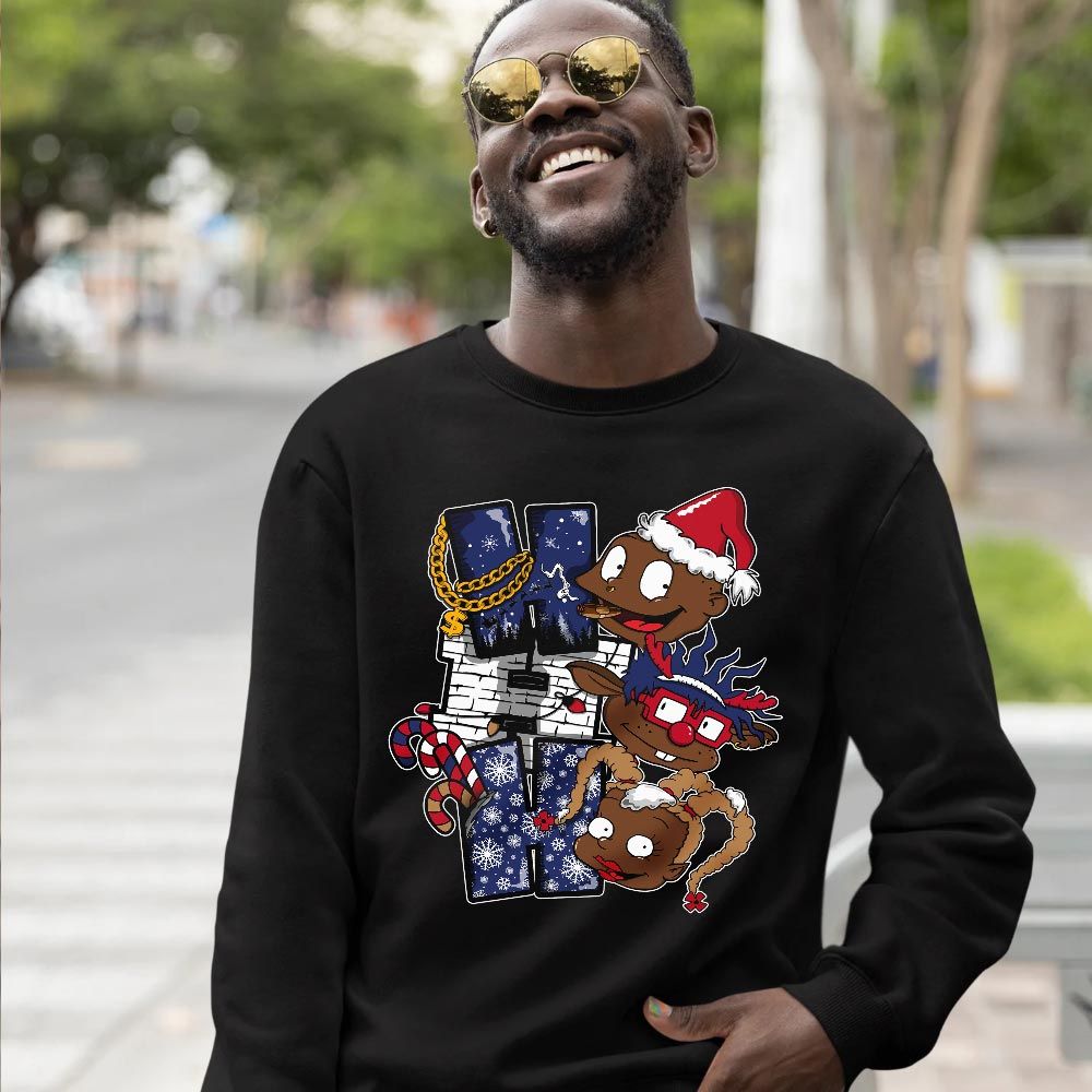 HoHoHo Rugrats Christmas Sneaker Shirt Match Dunk Low Dodgers, SB Dunk Low Premium Deep Royal Blue MKO T-Shirt HoHoHo Rugrats Christmas Sneaker Shirt Match Dunk Low Dodgers, SB Dunk Low Premium Deep Royal Blue MKO T-Shirt