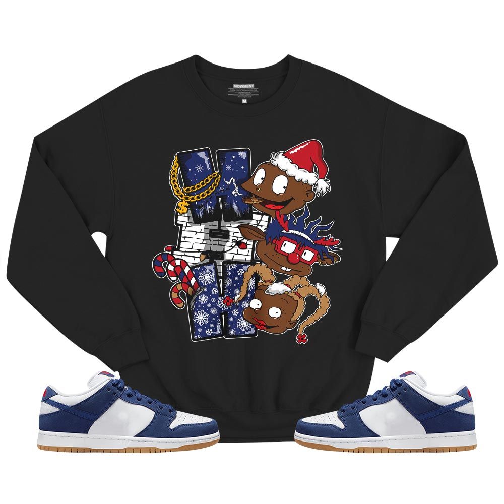 HoHoHo Rugrats Christmas Sneaker Shirt Match Dunk Low Dodgers, SB Dunk Low Premium Deep Royal Blue MKO T-Shirt HoHoHo Rugrats Christmas Sneaker Shirt Match Dunk Low Dodgers, SB Dunk Low Premium Deep Royal Blue MKO T-Shirt