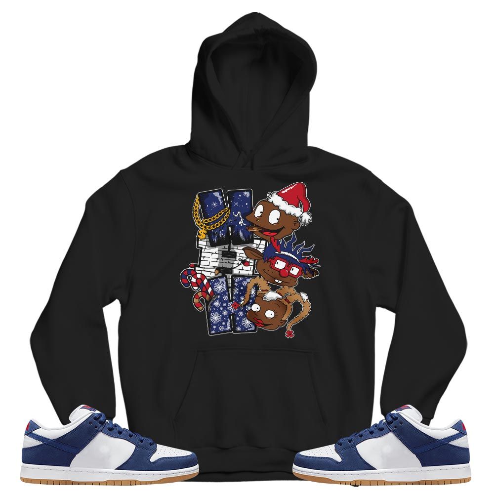 HoHoHo Rugrats Christmas Sneaker Shirt Match Dunk Low Dodgers, SB Dunk Low Premium Deep Royal Blue MKO T-Shirt