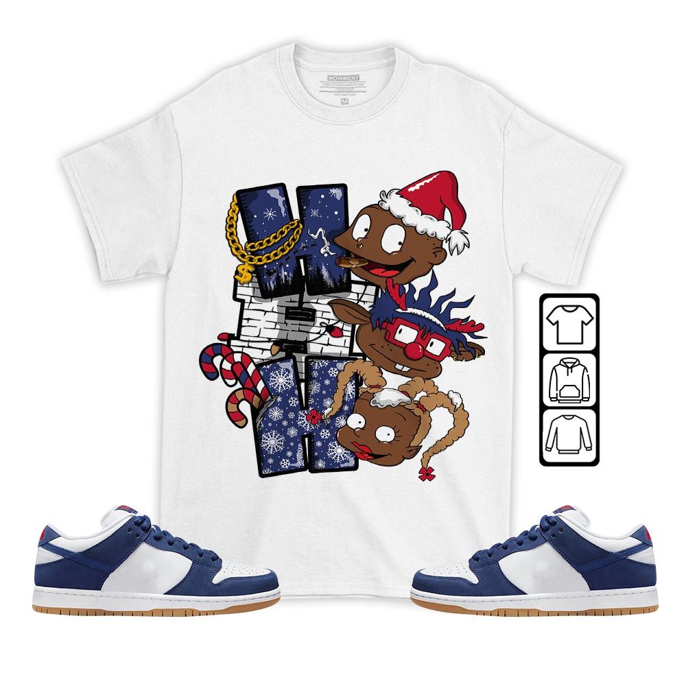 HoHoHo Rugrats Christmas Sneaker Shirt Match Dunk Low Dodgers, SB Dunk Low Premium Deep Royal Blue MKO T-Shirt HoHoHo Rugrats Christmas Sneaker Shirt Match Dunk Low Dodgers, SB Dunk Low Premium Deep Royal Blue MKO T-Shirt