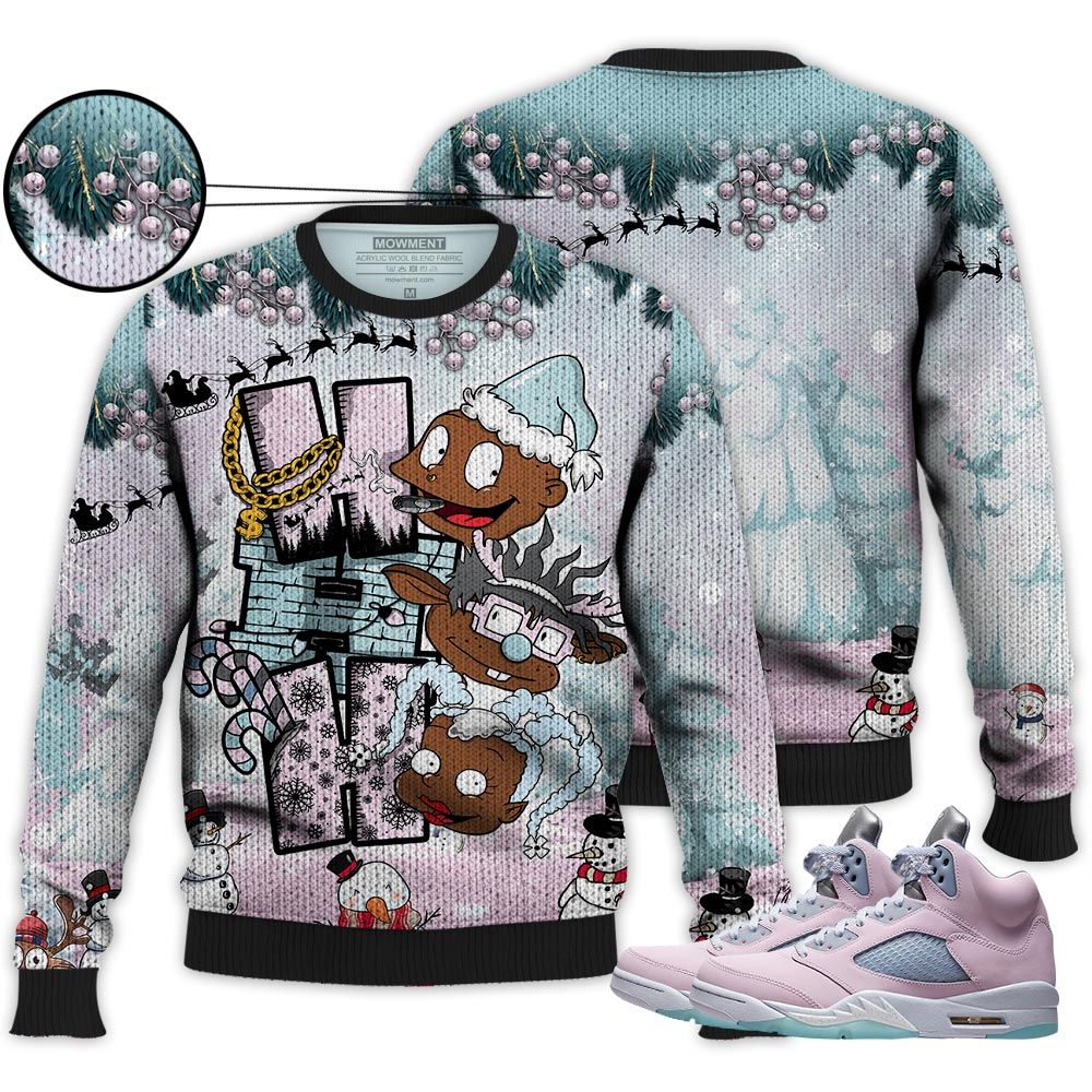 Hohoho Rugrats Christmas Sneaker Shirt Match Easter 5S, Jordan 5 Retro Easter Hoodie Sweatshirt Tee All Over Print MKO Shirt Hohoho Rugrats Christmas Sneaker Shirt Match Easter 5S, Jordan 5 Retro Easter Hoodie Sweatshirt Tee All Over Print MKO Shirt