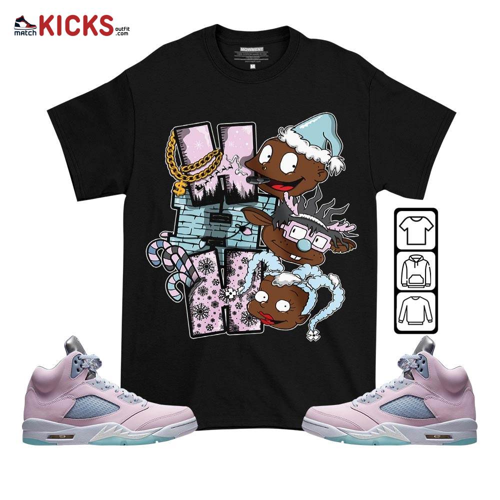 HoHoHo Rugrats Christmas Sneaker Shirt Match Easter 5s, Jordan 5 Retro Easter MKO T-Shirt