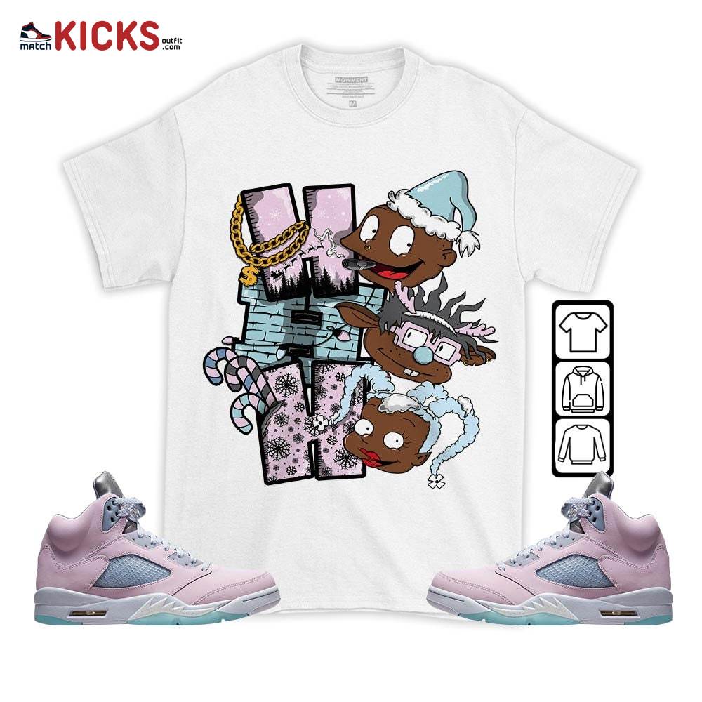 HoHoHo Rugrats Christmas Sneaker Shirt Match Easter 5s, Jordan 5 Retro Easter MKO T-Shirt HoHoHo Rugrats Christmas Sneaker Shirt Match Easter 5s, Jordan 5 Retro Easter MKO T-Shirt