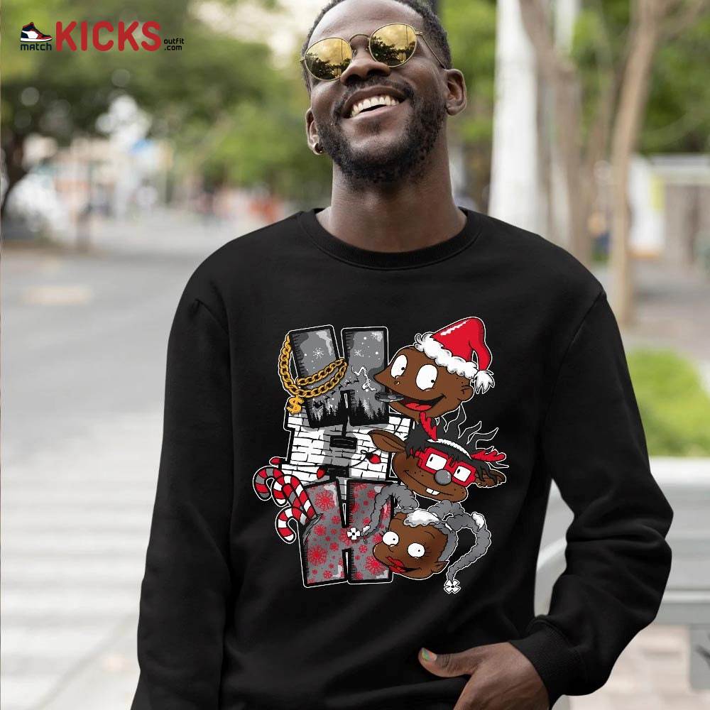 HoHoHo Rugrats Christmas Sneaker Shirt Match Fire Red 9s, Jordan 9 Retro Fire Red MKO T-Shirt HoHoHo Rugrats Christmas Sneaker Shirt Match Fire Red 9s, Jordan 9 Retro Fire Red MKO T-Shirt