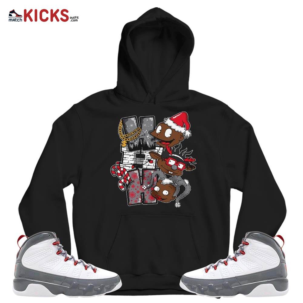 HoHoHo Rugrats Christmas Sneaker Shirt Match Fire Red 9s, Jordan 9 Retro Fire Red MKO T-Shirt HoHoHo Rugrats Christmas Sneaker Shirt Match Fire Red 9s, Jordan 9 Retro Fire Red MKO T-Shirt
