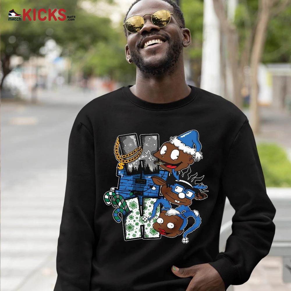 HoHoHo Rugrats Christmas Sneaker Shirt Match French Blue 13s, Jordan 13 French Blue MKO T-Shirt HoHoHo Rugrats Christmas Sneaker Shirt Match French Blue 13s, Jordan 13 French Blue MKO T-Shirt