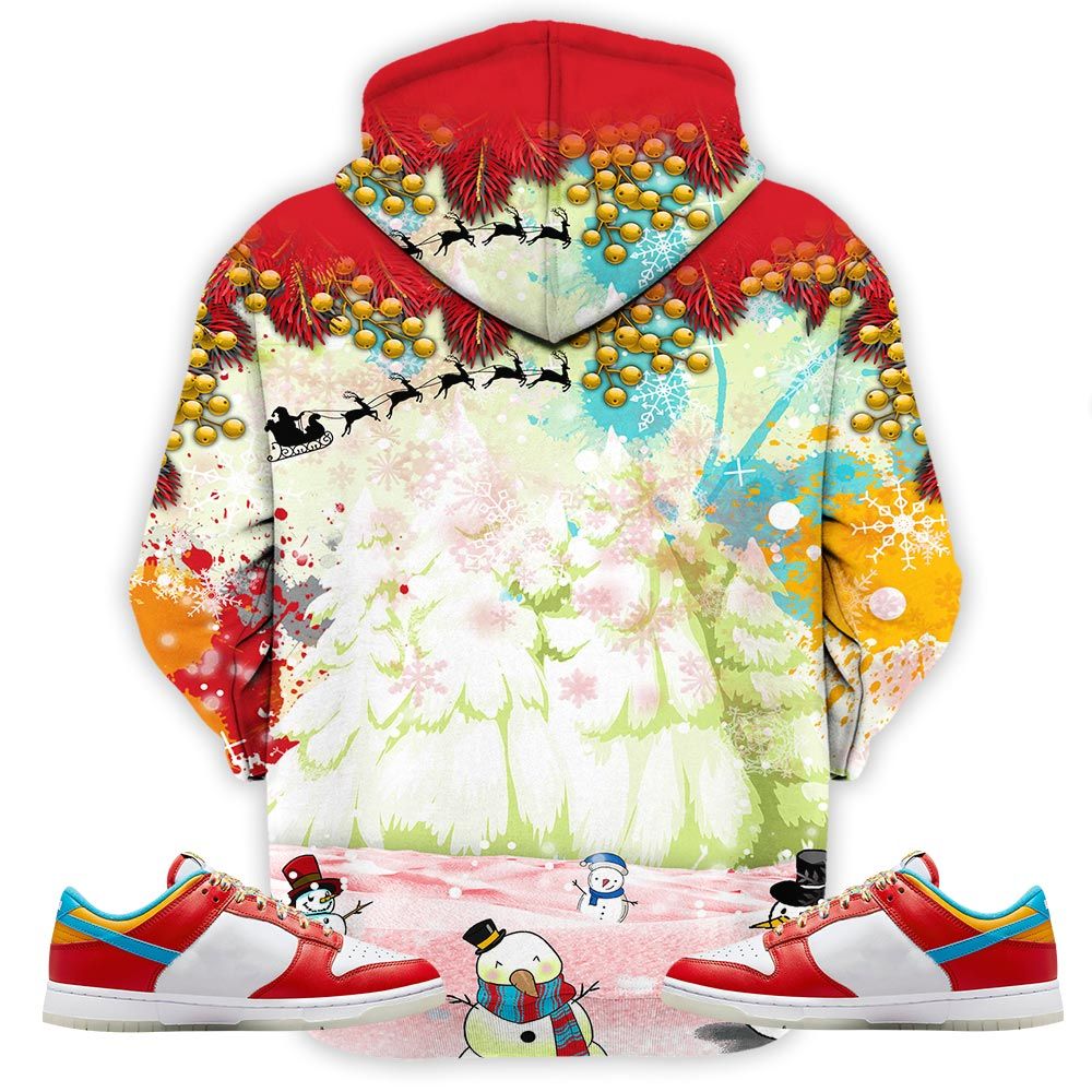 Hohoho Rugrats Christmas Sneaker Shirt Match Fruity Pebbles Shoes, Dunk Low Fruity Pebbles Hoodie Sweatshirt Tee All Over Print MKO Shirt