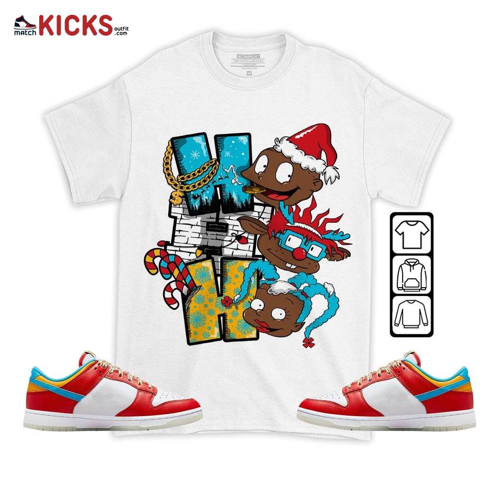 HoHoHo Rugrats Christmas Sneaker Shirt Match Fruity Pebbles Shoes, Dunk Low Fruity Pebbles MKO T-Shirt HoHoHo Rugrats Christmas Sneaker Shirt Match Fruity Pebbles Shoes, Dunk Low Fruity Pebbles MKO T-Shirt