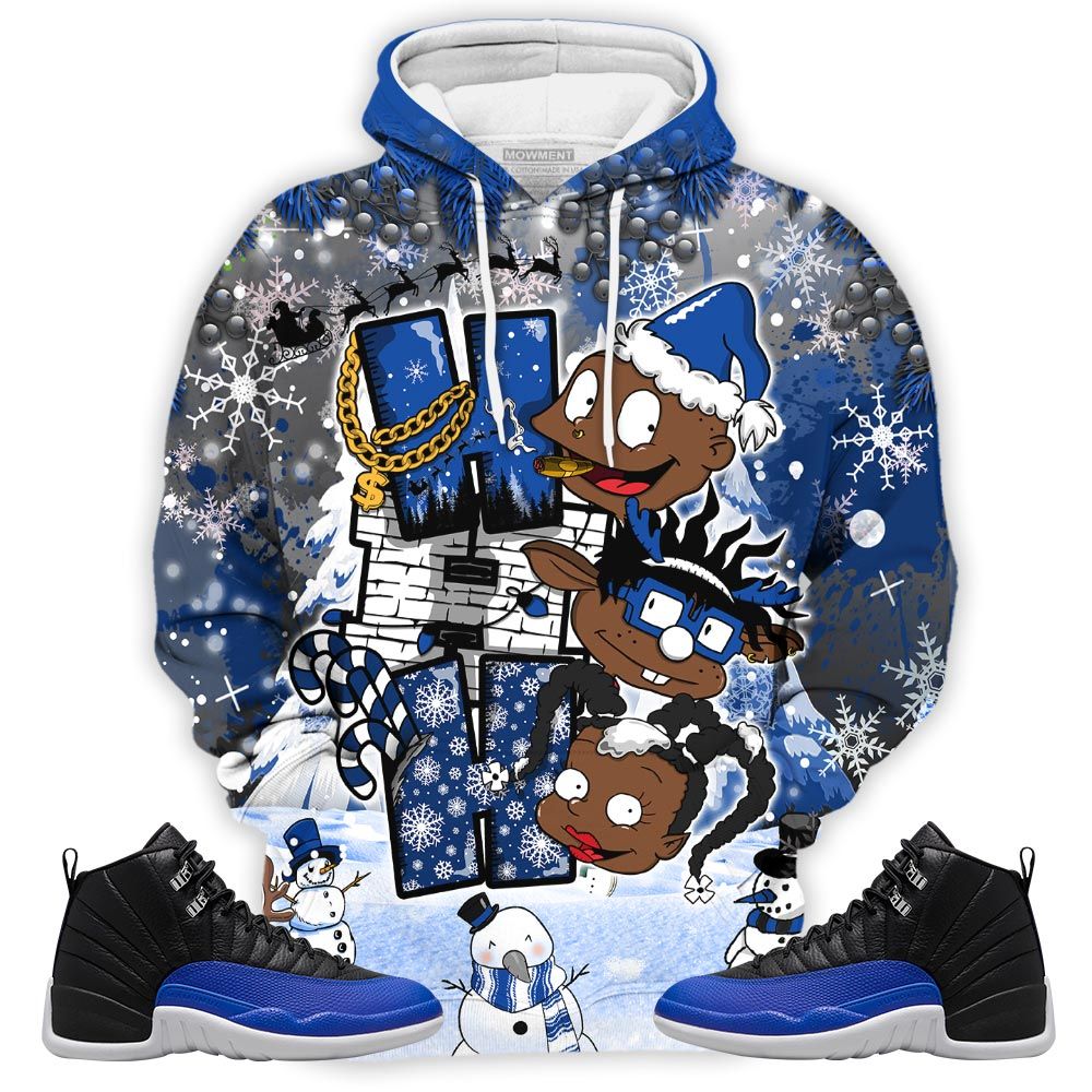 Hohoho Rugrats Christmas Sneaker Shirt Match Hyper Royal 12S, Jordan 12 Hyper Royal Hoodie Sweatshirt Tee All Over Print MKO Shirt Hohoho Rugrats Christmas Sneaker Shirt Match Hyper Royal 12S, Jordan 12 Hyper Royal Hoodie Sweatshirt Tee All Over Print MKO Shirt