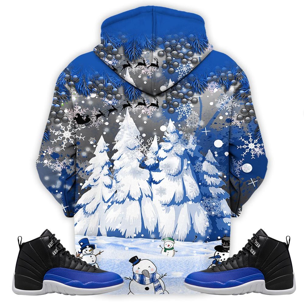 Hohoho Rugrats Christmas Sneaker Shirt Match Hyper Royal 12S, Jordan 12 Hyper Royal Hoodie Sweatshirt Tee All Over Print MKO Shirt