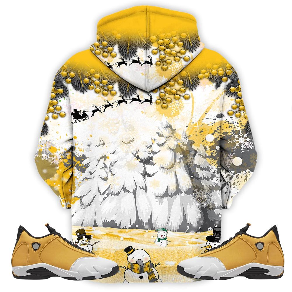 Hohoho Rugrats Christmas Sneaker Shirt Match Light Ginger 14S, Jordan 14 Retro Light Ginger Hoodie Sweatshirt Tee All Over Print MKO Shirt