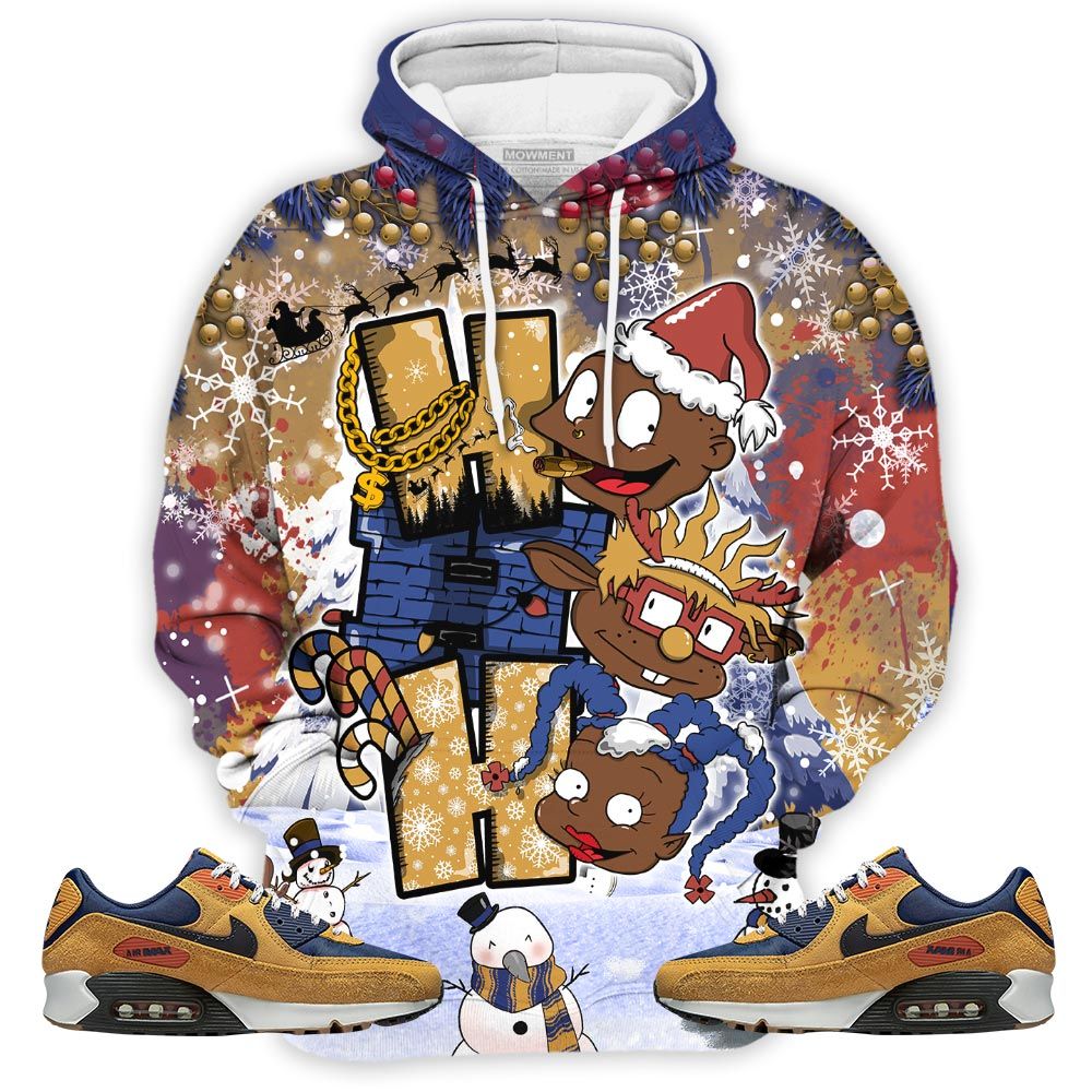 Hohoho Rugrats Christmas Sneaker Shirt Match Max 90 Brown Sued, Air Max 90 Nylon Suede Hoodie Sweatshirt Tee All Over Print MKO Shirt Hohoho Rugrats Christmas Sneaker Shirt Match Max 90 Brown Sued, Air Max 90 Nylon Suede Hoodie Sweatshirt Tee All Over Print MKO Shirt