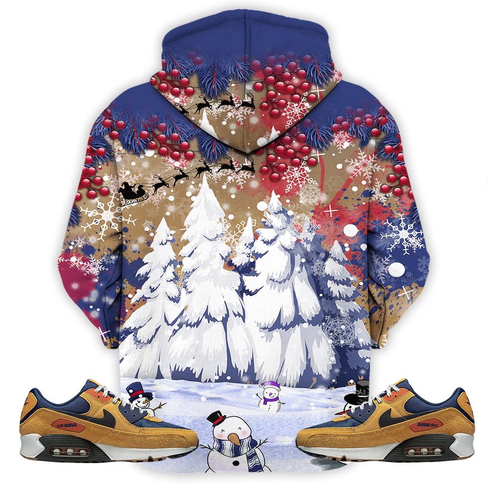 Hohoho Rugrats Christmas Sneaker Shirt Match Max 90 Brown Sued, Air Max 90 Nylon Suede Hoodie Sweatshirt Tee All Over Print MKO Shirt