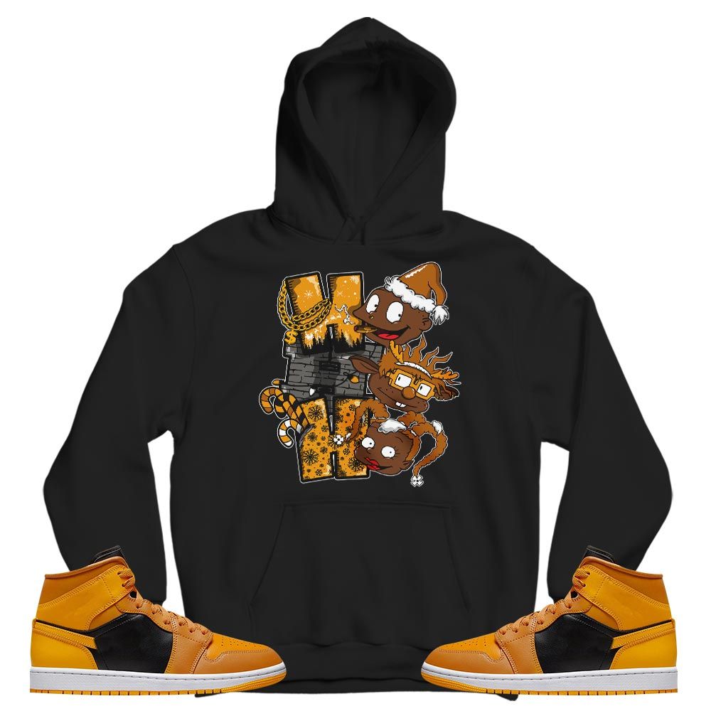 HoHoHo Rugrats Christmas Sneaker Shirt Match Mid Chutney 1s, Jordan 1 Mid Chutney MKO T-Shirt
